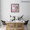 ArtToFrames Collage Photo Frame Double Mat with 1-8x10 and 3-5x7 Openings with Satin Black Frame and Seashell mat. view 2