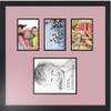 ArtToFrames Collage Photo Frame Double Mat with 1-8x10 and 3-5x7 Openings with Satin Black Frame and Seashell mat. view 3