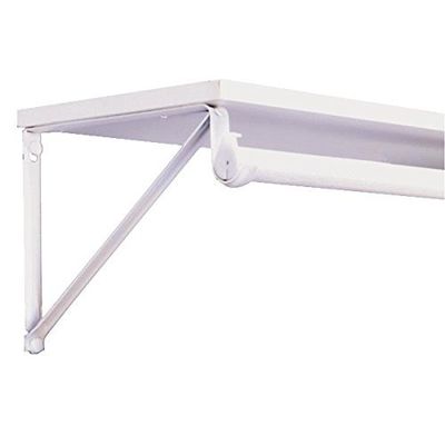 John Sterling RP-0045-WT Shelf And Rod Closet Bracket, White by John Sterling