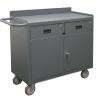 Durham 2213A-LU-95 Mobile Cabinet with 2 Drawer Lockable Storage Compartment, 36" Wide, 1200 lb Capacity view 1