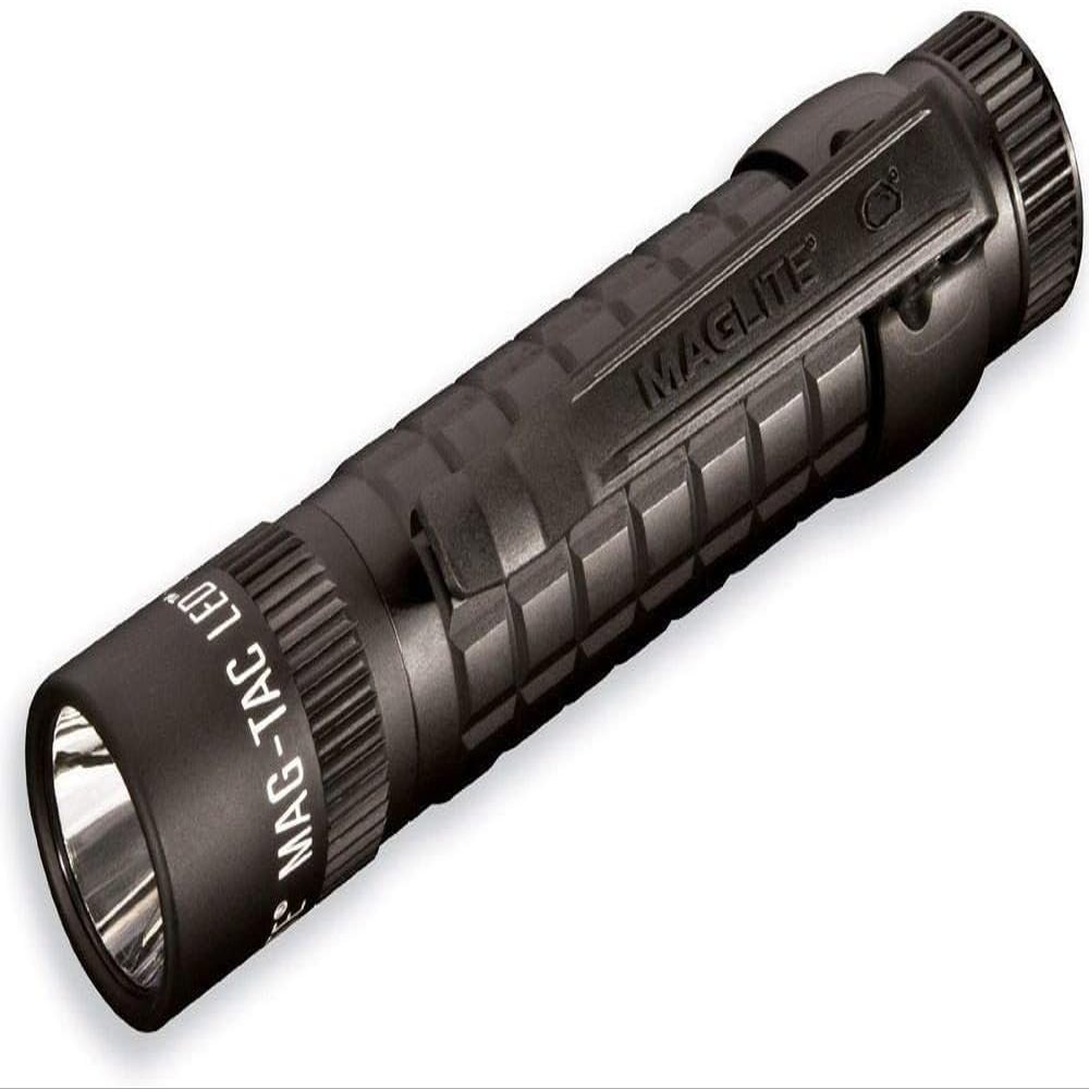 Maglite MAG-TAC Rechargeable LED Flashlight  Plain Head, High-Performance Tactical Light  Black