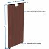 Lorell Leg Credenza, 12 by 28-1/2-Inch, Mahogany view 2