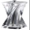 Sato Metal Kogyo SALUS Twist Pepper Mill, Tall view 1