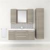 Cutler Kitchen and Bath Silhouette Modern Wood Medicine Cabinet in Aria Walnut view 2