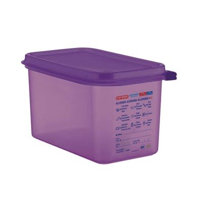 Araven 61392 Purple Anti-Allergen 4.5 Qt. Food Container