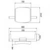 Keuco Plan Care 34979000051 Back for Wall Bar White view 2