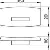 Keuco Plan Care 34979000051 Back for Wall Bar White view 3