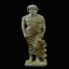 Asclepius God of Medicine Bronze Statue - Rod with Snakes - Asclipios - Lost Wax view 1