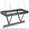 GSW Stainless Steel Commercial Celling Mount Pot Rack 22"W x 48"L x 12"H ETL Certified PR-CM4 view 1