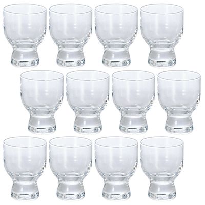 Aderia B-6354 Sake Cup Set, 2.8 fl oz (80 ml), Mini Glass, Ginjo Glass Highground, Set of 12, Made in Japan