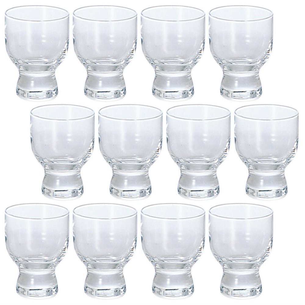 Aderia B-6354 Sake Cup Set, 2.8 fl oz (80 ml), Mini Glass, Ginjo Glass Highground, Set of 12, Made in Japan