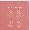 MY DRAP Cloth Washable and Reusable Dinner Napkin - 12.6 x 12.6 in (12 Per Roll, Cotton Cream) view 4