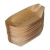 (SatoTrading) Wooden boat plate (50 pieces) 9 size approx. 9.8 x 4.7 inches (250 x 120 mm) view 1