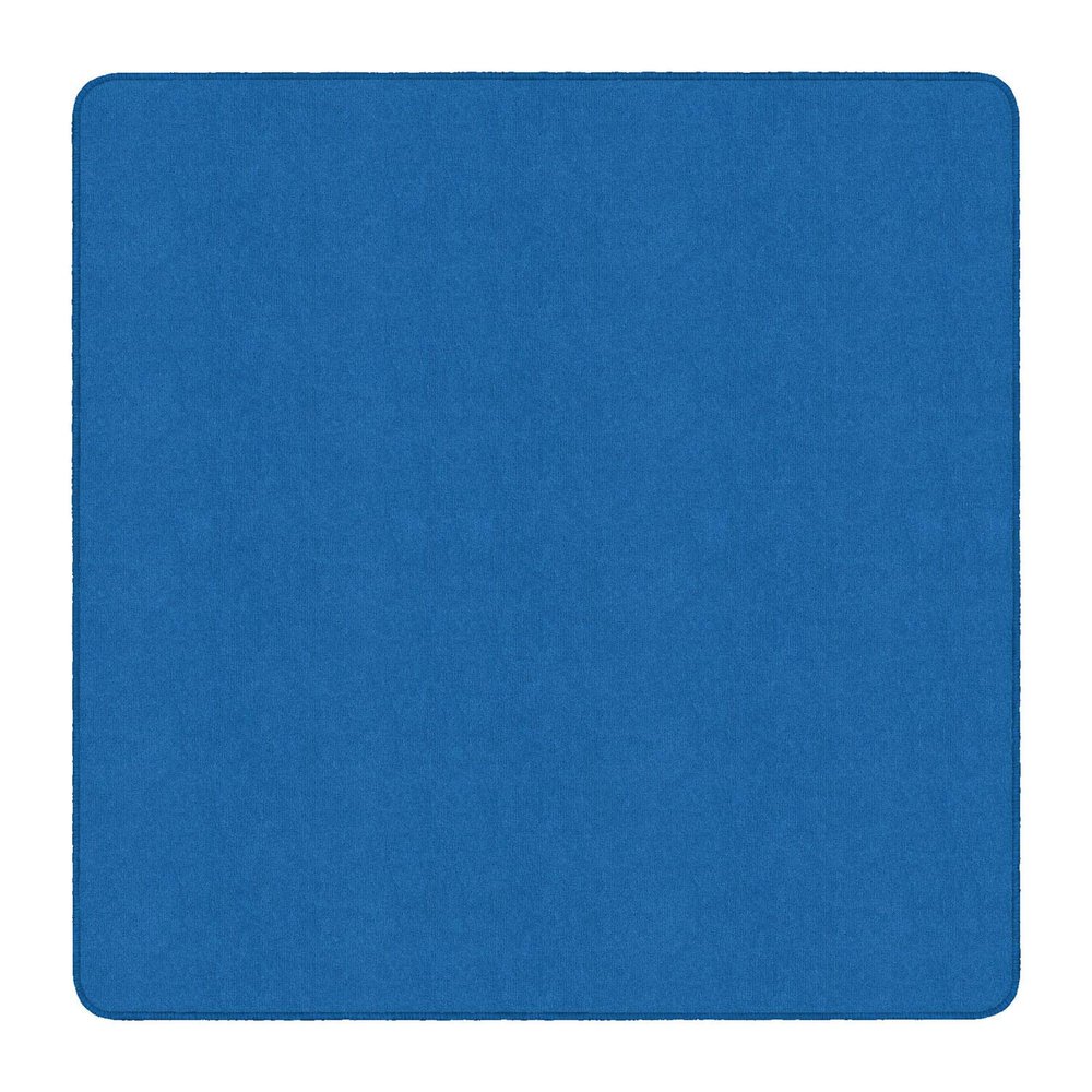Flagship Carpet 6' x 6' Kids Nylon Ameristrong School Classroom Rug, Royal Blue - Square