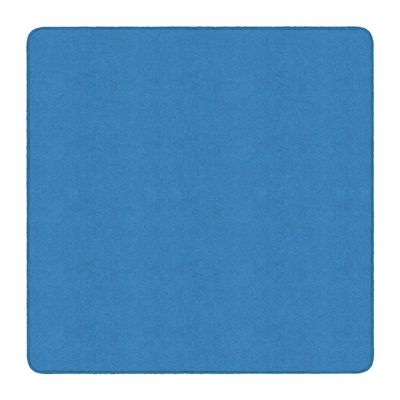 Flagship Carpet 6' x 6' Kids Nylon Ameristrong School Classroom Rug, Blue Bird - Square