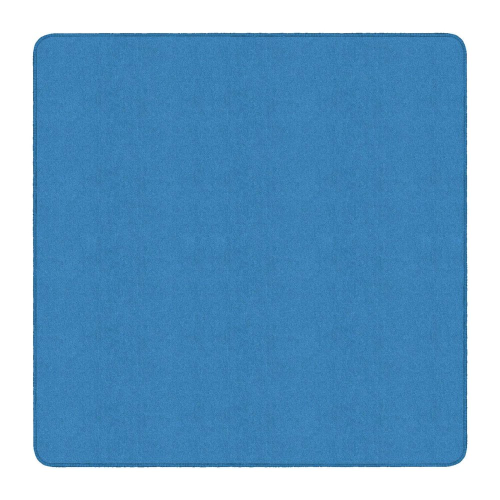 Flagship Carpet 6' x 6' Kids Nylon Ameristrong School Classroom Rug, Blue Bird - Square