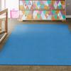 Flagship Carpet 6' x 6' Kids Nylon Ameristrong School Classroom Rug, Blue Bird - Square view 3