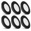 Dream lighting RV Lights Interior - Low Voltage Under Cabinet Lighting - 3000K Warm White RV Boat Interior Light Fixture - 2W 100 lumens Black Puck Light, 2.7inch, Pack of 6 view 1