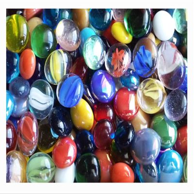 Creative Stuff Glass - 5 LB Opal Latte Irid - Glass Gems - Vase Fillers