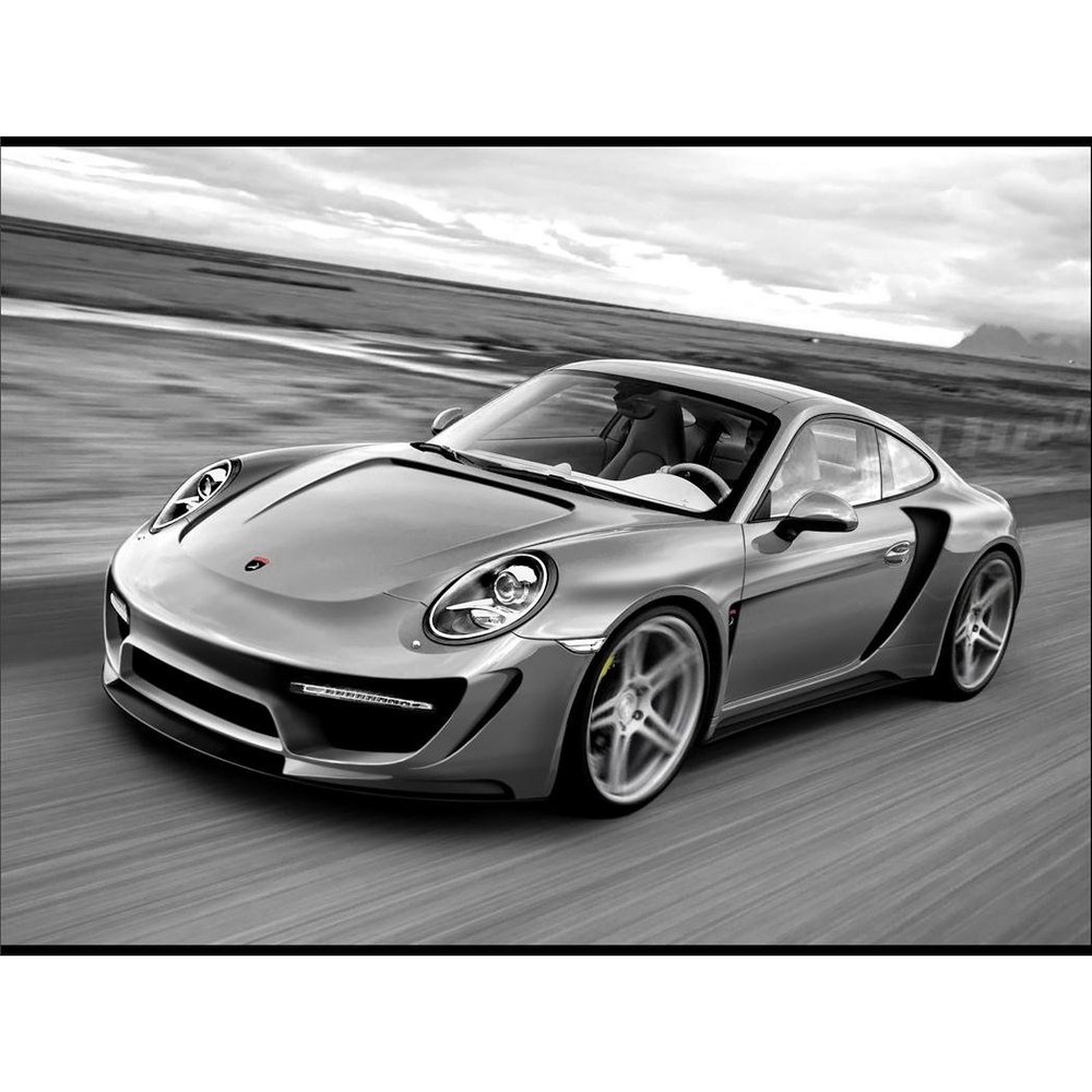 Wall Station Customized Poster/Wallpaper Porsche 911 Open Top Car Awesome Gift (19 x 14 inch)