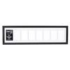 Creative Letter Art 8 Opening Glass Face Black Picture Frame to hold 5 by 7 inch Photographs including 10x40-inch White Mat Collage view 1