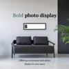 Creative Letter Art 8 Opening Glass Face Black Picture Frame to hold 5 by 7 inch Photographs including 10x40-inch White Mat Collage view 2