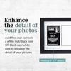 Creative Letter Art 8 Opening Glass Face Black Picture Frame to hold 5 by 7 inch Photographs including 10x40-inch White Mat Collage view 4