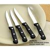 18/0 Durable Stainless Steel Bamboo Styled High Impact Plastic Handles Polished Finish - Never Need Polishing Dishwasher Safe - Comes with a chrome rack view 3