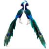 Arcadia Silk Plantation 11" Glittered Peacock (2 ea./set) Peacock (Pack of 6) view 1