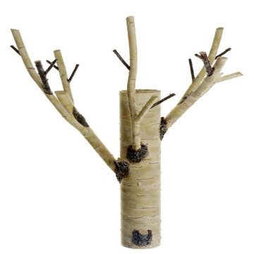Arcadia Silk Plantation 31.5" Faux Birch Beige (Pack of 2)