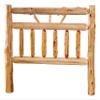 Furniture Barn USA-Rustic Twin Size Wagon Wheel Headboard ONLY- Red Cedar Log-Amish Made in USA view 1