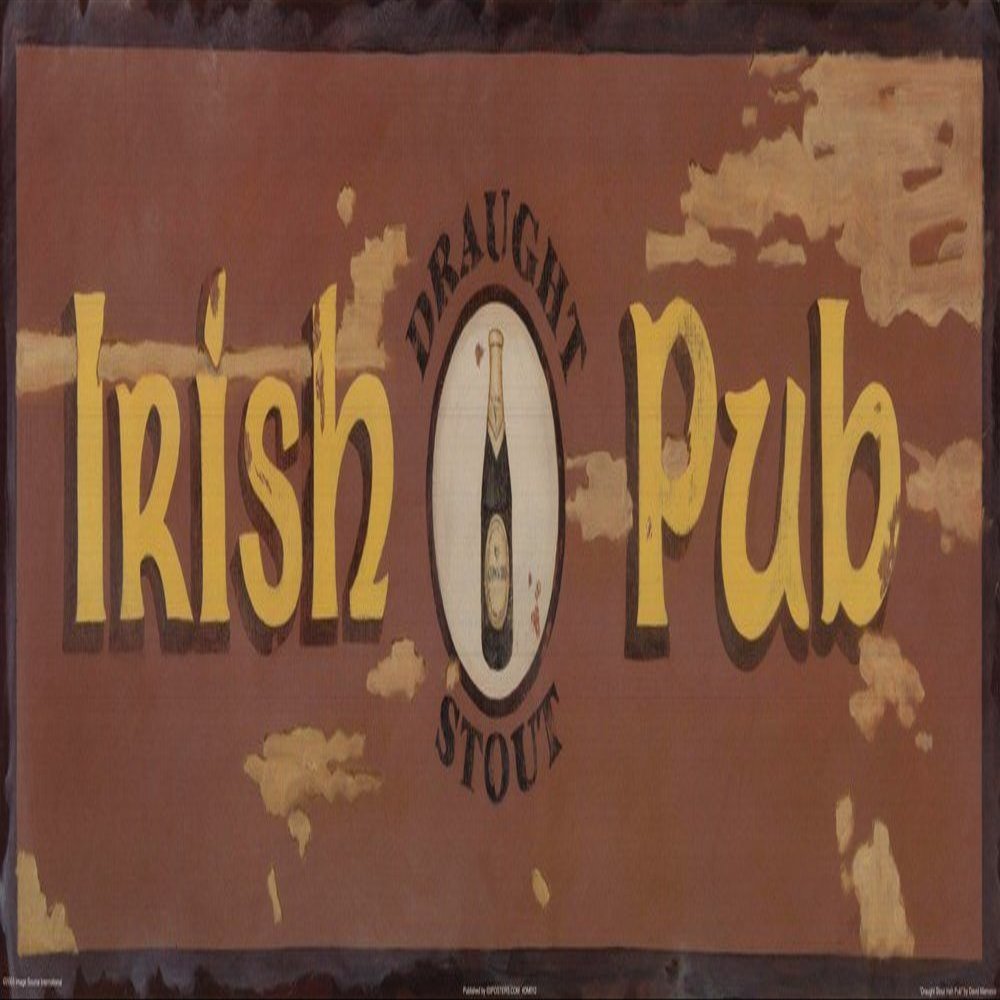 Draught Stout Irish Pub by David Marrocco Art Print, 20 x 8 inches