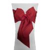 LA Linen Pack of 10 Polyester Poplin Chair Bows 8 by 108-Inch, Cranberry view 1