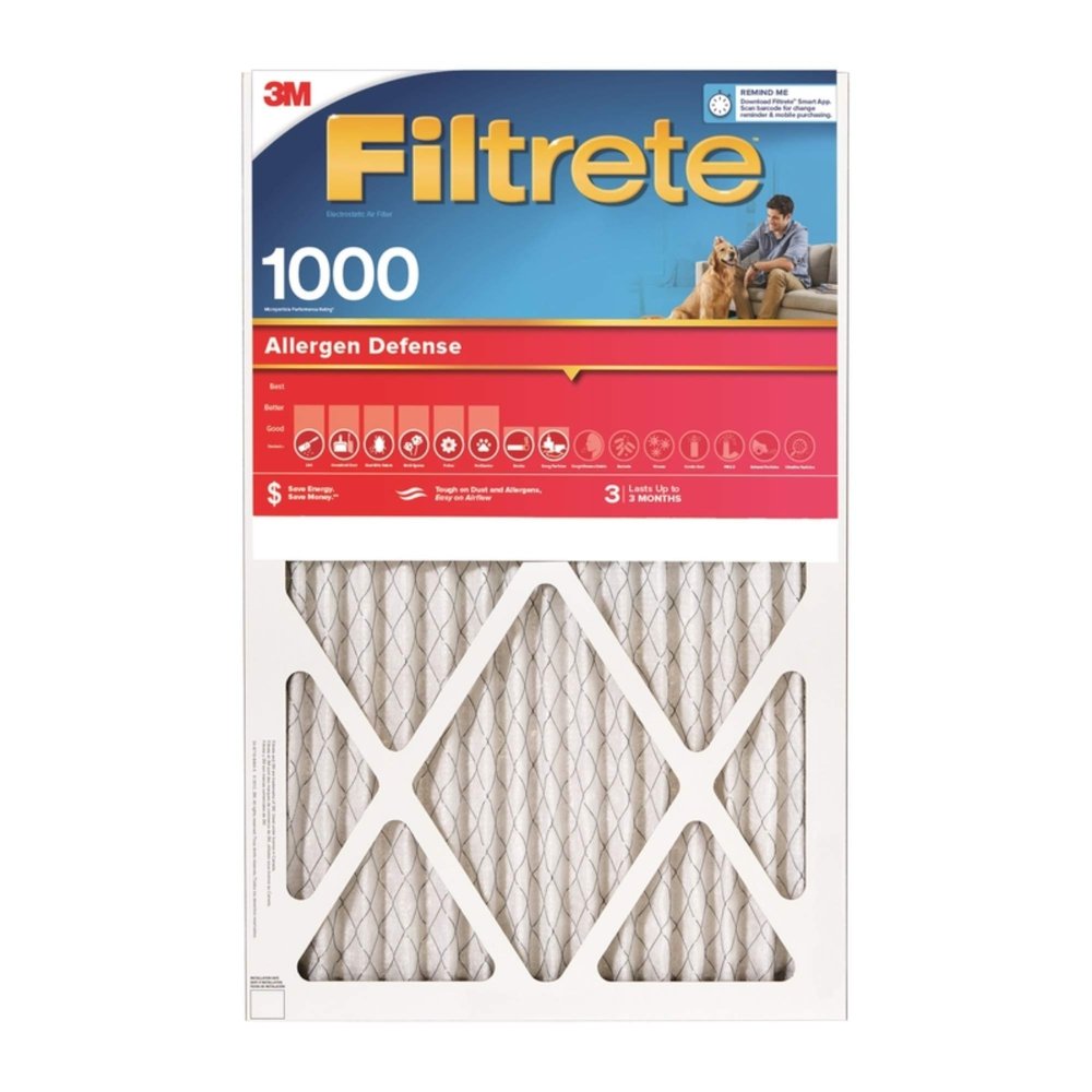 16x20x1, Filtrete Micro Allergen Air Filter, MERV 11, by 3m