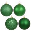 Vickerman 6" Green 4 Finish Ball Ornament 4 per Box view 1