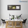 ArtToFrames Collage Photo Frame Double Mat with 3-8.5x9.5 Openings with Satin Black Frame and Chestnut mat. view 2