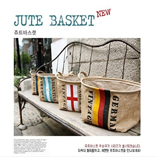 Fabric organizer, JUTE BASKET, ARGENTINA,KOREAN STYLE, KSTYLE