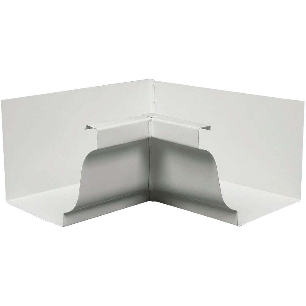 5 in. HD White Aluminum Inside Box Mitre