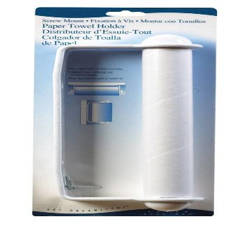 Spectrum Plastic Wall Mount Paper Towel Holder 4.8 in. H x 2.3 in. W x 13.5 in. L