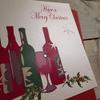 WHITE COTTON CARDS Have a Merry Christmas Handmade Wine Card view 2