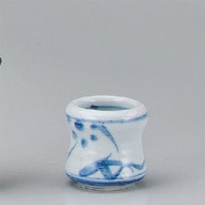 Tabletop Accessories, Tobe Flower Pattern, Toothpick, 2.0 x 2.1 inches (5.1 x 5.3 cm), Earth, Japanese Tableware, Sake Pot, Restaurant, Ryokan, Izakaya, Commercial Use