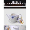 Chinese Gongfu Tea Set for Adults, Portable Kung Fu Tea Set with Teapot Cups, Gongdaobei Set(Sunward Flower) view 3