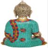 Bhaishajyaguru (The Medicine Buddha) - Brass Statue with Inlay view 2