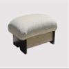 KR Ideas Regular Padded Foot Stool - Various Fabrics and Stains (Made in The USA) (Winter Field, Chic Stain, 7" Tall) view 2