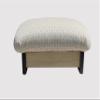 KR Ideas Regular Padded Foot Stool - Various Fabrics and Stains (Made in The USA) (Winter Field, Chic Stain, 7" Tall) view 3