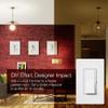 Lutron Diva LED+ Dimmer Light Switch for Dimmable LED, Halogen, and Incandescent Bulbs, 150 Watt, Single-Pole or 3-Way, DVWCL-153PH-2-WH, White (2-Pack) with Wallplate view 4