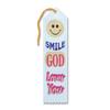 Beistle 2-inch x 8-inch Smile God Loves You Ribbon, White, 6/PackAR801 view 1