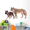 Wallmonkeys Wolf Dog Puppy Wolves Wall Decal Peel and Stick Animal Graphics (72 in W x 48 in H) WM125984 view 1
