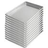 Tiger Chef 1/4 Quarter Size 9.5 x 13 inch Aluminum Sheet Pan Commercial Bakery Equipment Cake Pans NSF Approved 19 Gauge 12 Pack view 1