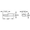 5mm "Spoon" Style Cabinet Shelf Support Pegs | Polished Nickel | Package of 25 view 4